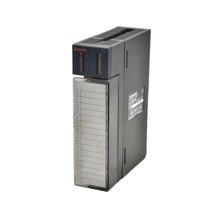 Mitsubishi A1SY10 transistor output module, 10-point, 12–24V DC sink, for AnS Series PLC systems