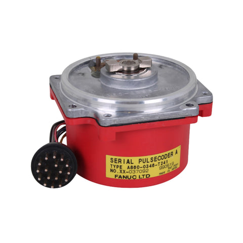 FANUC A860-0346-T241 absolute pulse coder for Alpha motors, delivering reliable and precise position feedback.