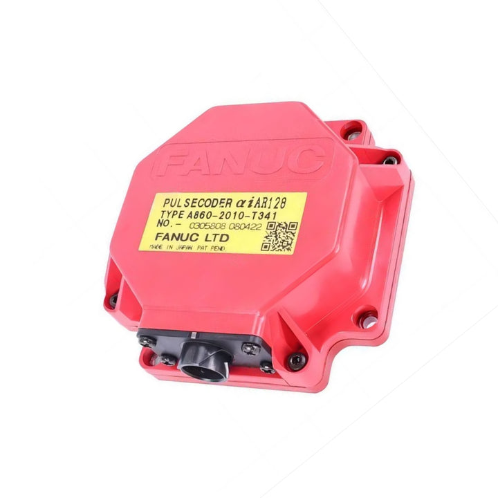 FANUC A860-2010-T341 pulse coder for Alpha motors, ensures accurate rotary feedback in CNC and industrial automation systems.