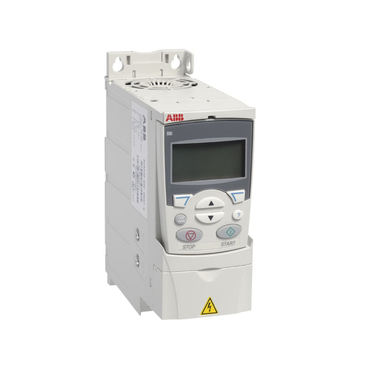 ABB ACS310-03E-03A6-4 1.1 kW VFD, 3.6 A, IP20, for compact and efficient control of motors in industrial pump and HVAC fan systems.