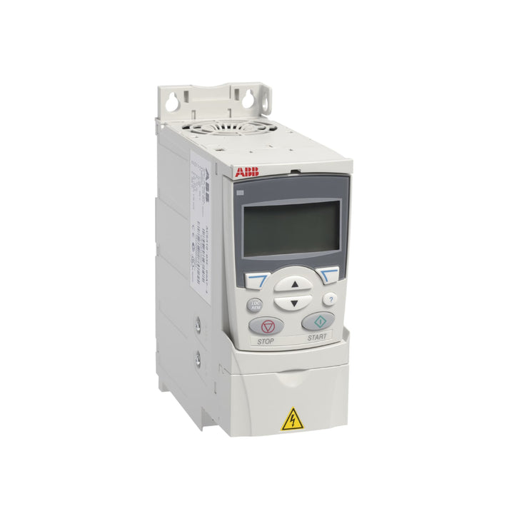 ABB ACS310-03E-08A0-4 3.0 kW variable frequency drive, IP20 enclosure, 400V input, for fan and pump control in automation systems.