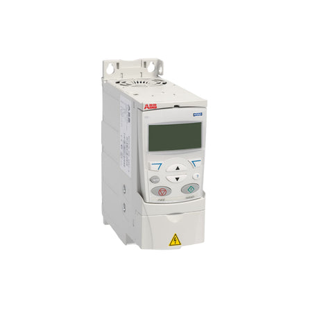 ABB ACS320-03U-12A5-4 VFD, 12.5 A, 480 V, compact drive for industrial motor control and energy-efficient applications.