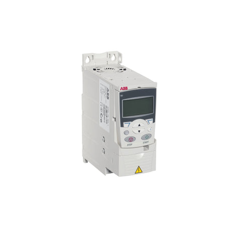 ABB ACS355-03U-04A1-4 1.5 HP variable frequency drive, 480 V, 3-phase, IP20, with EMC filter and sensorless vector motor control.