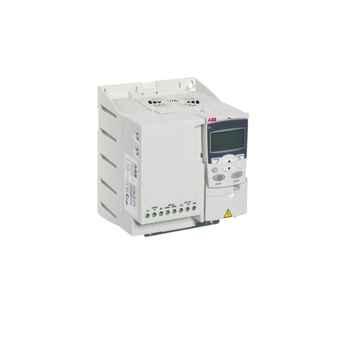 ABB ACS355-03U-09A8-2 VFD, 9.8 A, 3-phase, 240 V, compact motor drive for industrial automation.