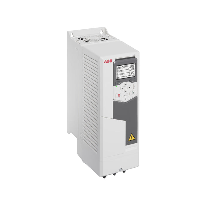 ABB ACS580-01-02A7-4 1.1 kW variable frequency drive, IP21, wall-mounted for industrial automation and motor control efficiency.
