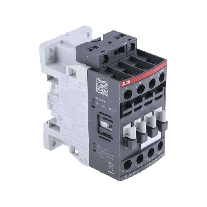 ABB AF12-30-10-11 | 3-Pole Contactor, 12A, 24V AC/DC Coil