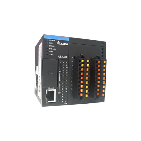 Delta AS228T-A HMI Panel, suitable for industrial interface applications with reliable performance.