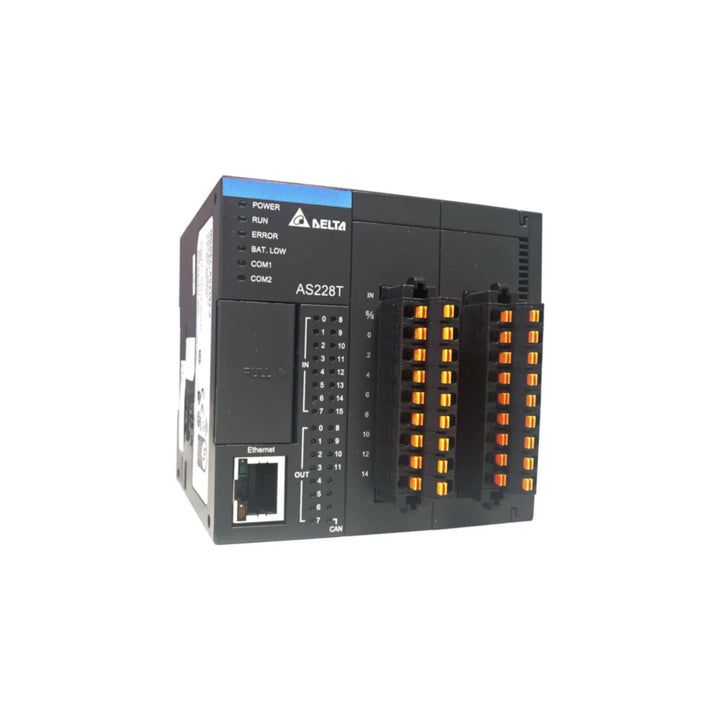 Delta AS228T-A HMI Panel, suitable for industrial interface applications with reliable performance.
