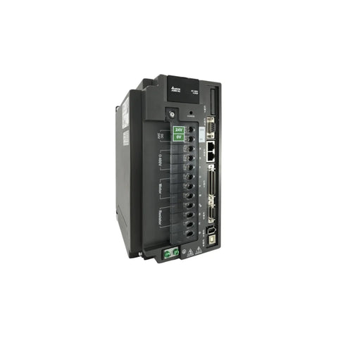 Delta ASD-A2-4523-M Servo Drive offering high-performance control in industrial settings.
