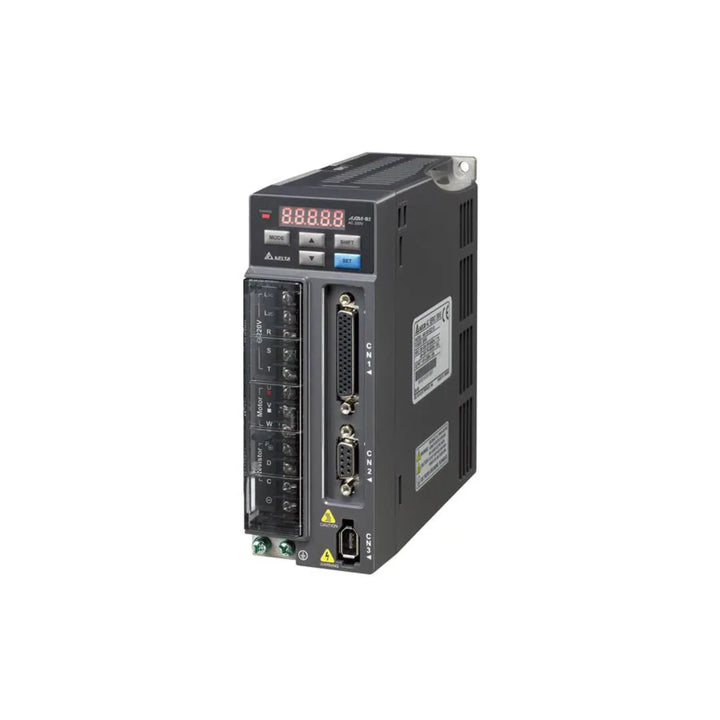 Delta ASD-B2-0721-B Servo Drive featuring intuitive interface and advanced industrial design.