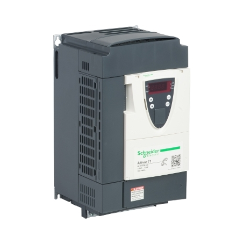 ATV71HU40N4Z Schneider Electric Variable speed drive, ATV71, 4kW, 5HP, 380...480V, 54.5dB, EMC filter, without graphic terminal, CANopen, Modbus, wear part