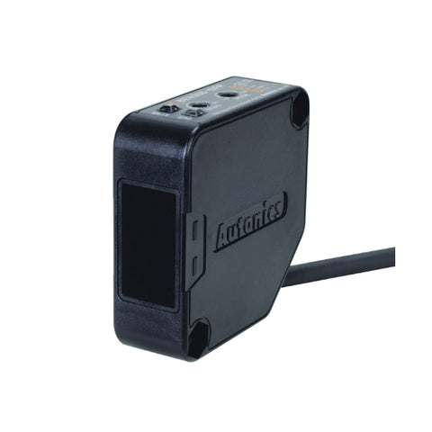 Autonics BEN300-DFR diffuse reflective photoelectric sensor with 300 mm range and compact rectangular housing.