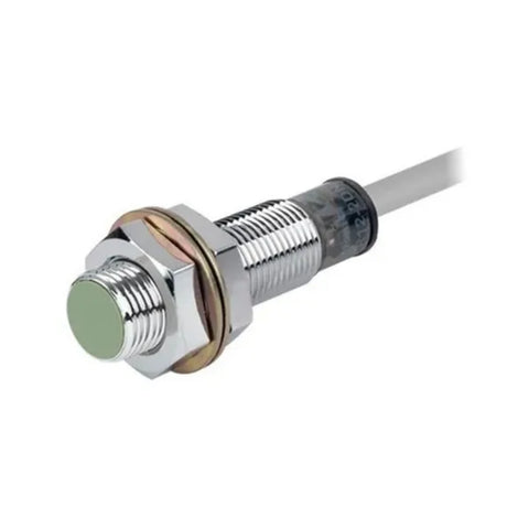 Autonics PR12-2DN inductive proximity sensor with 2 mm sensing range and compact M12 flush design.