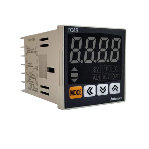 Autonics TC4S-24R solid state timer with 24 V DC operation and DIN rail mounting for industrial automation.