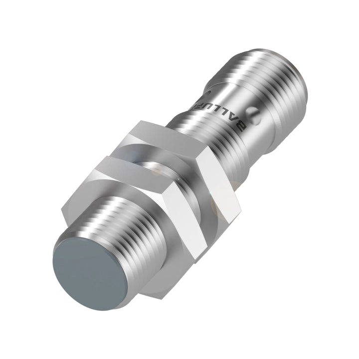 Balluff BES014W M18 flush inductive sensor with 10 mm range and PNP NO output for automation.