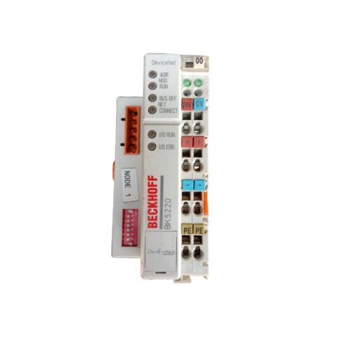 Beckhoff BK5220 PROFIBUS DP Bus Coupler, compact design, for reliable communication with Beckhoff I/O systems.