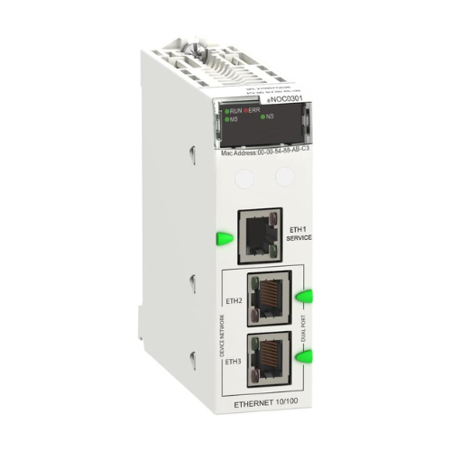 BMENOC0301 Módulo de rede Schneider Electric, Modicon M580, Ethernet IP/Modbus TCP
