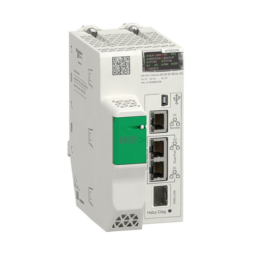 Processador autônomo Schneider Electric BMEP581020, Modicon M580, 4 MB, 61 dispositivos Ethernet, 4 racks IO locais de 1024 digitais, 256 analógicos