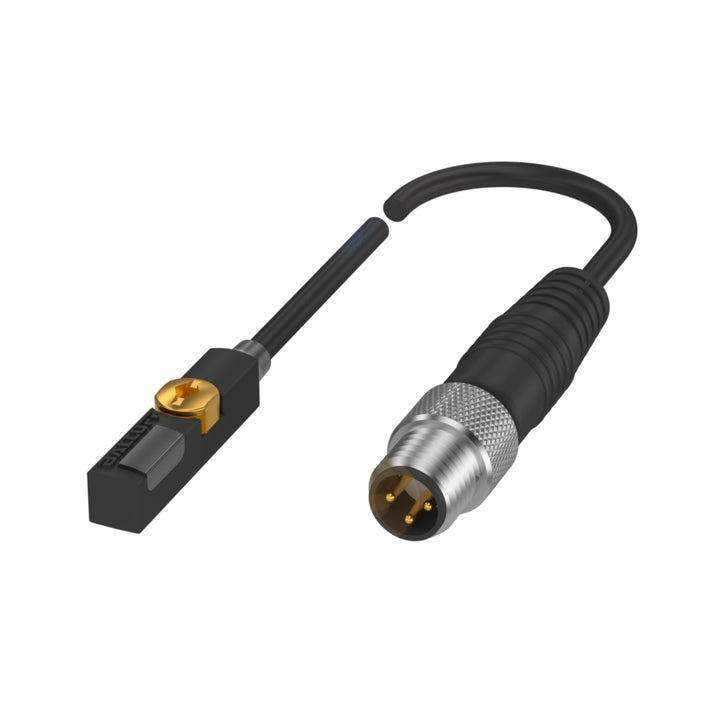 Balluff BMF00C4 magnetic sensor for C-slot cylinders with PNP NO output and IP67 protection.