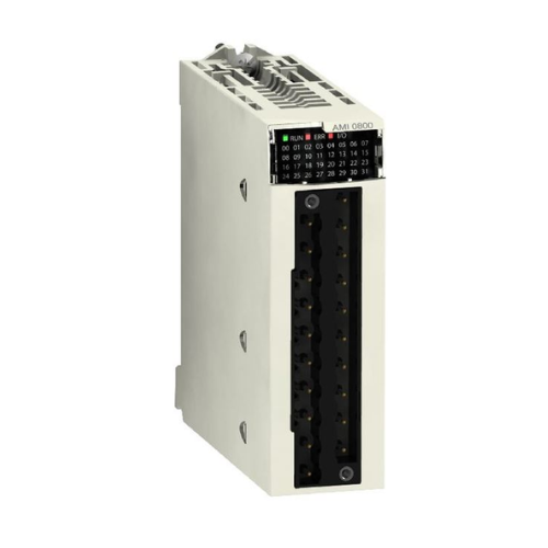 BMXAMI0800 Schneider Electric analog non isolated high level input module, Modicon X80, 8 inputs, 0 to 20mA, 4 to 20mA, 10V positive or negative
