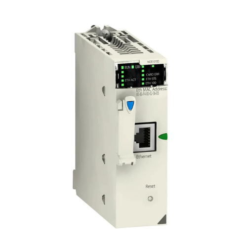 BMXNOE0100 Módulo de red Schneider Electric, Modicon M340, Modbus/TCP, 1 x RJ45, tarjeta de memoria flash