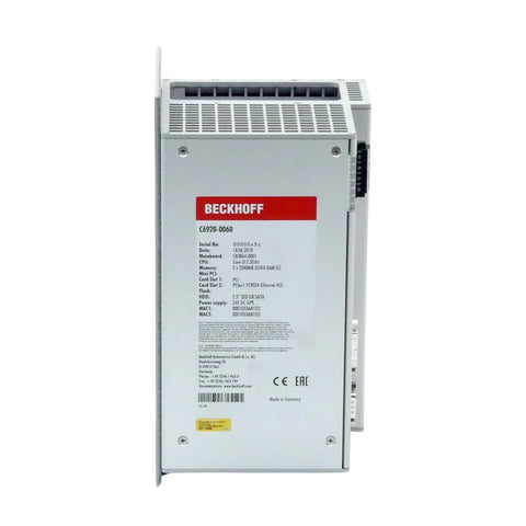 Beckhoff C6920-0060 compact control cabinet industrial PC