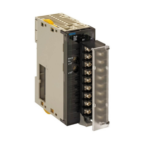 CJ1W-AD041-V1 Omron Analog input unit, 4 x inputs 1 to 5 V, 0 to 5 V, 0 to 10 V, -10 to 10 V, 4 to 20 mA, resolution 1:4000 / 8000, screw terminal