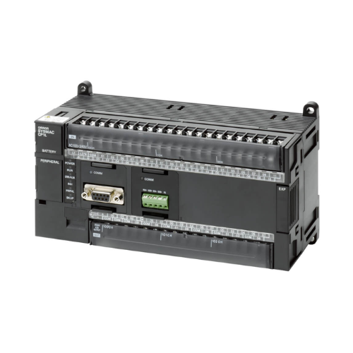 CP1L-M60DT1-D PLC Omron versátil con 60 puntos de E/S, contadores de alta velocidad, entradas/salidas analógicas y puertos de comunicación integrados, ideal para aplicaciones de automatización industrial compactas.