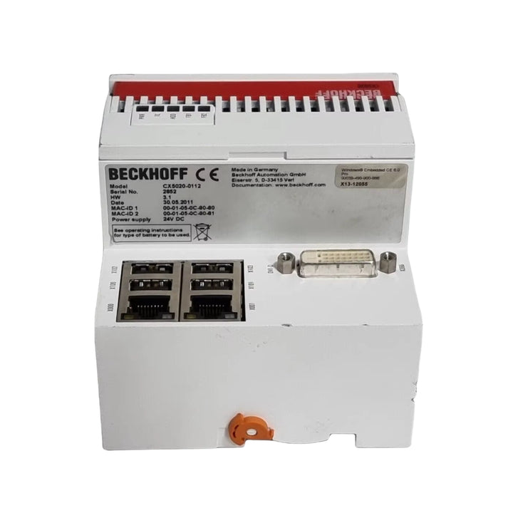 Beckhoff CX5020-0112 embedded PC controller, Intel Atom 1.6 GHz, EtherCAT interface
