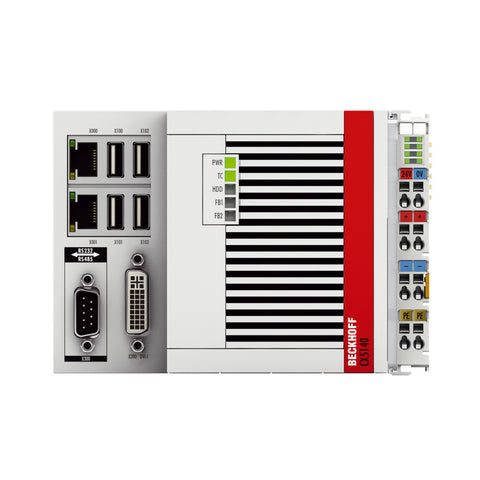 Beckhoff CX5140-0125 embedded PC, Intel Atom quad-core, 4 GB RAM, 32 GB flash, Windows 7 P