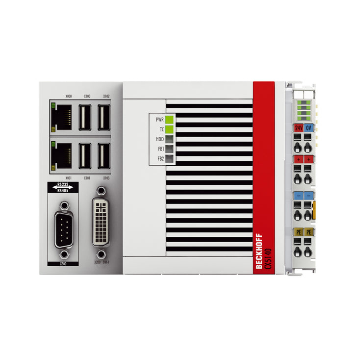 Beckhoff CX5140-0125 embedded PC, Intel Atom quad-core, 4 GB RAM, 32 GB flash, Windows 7 P