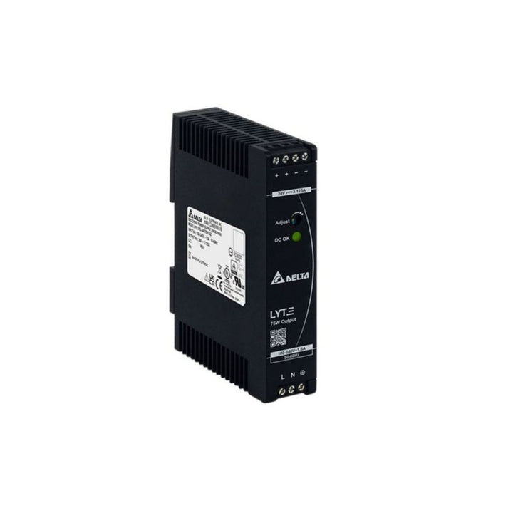 Delta DRL-24V75W1AZ power supply, compact and efficient for industrial use.