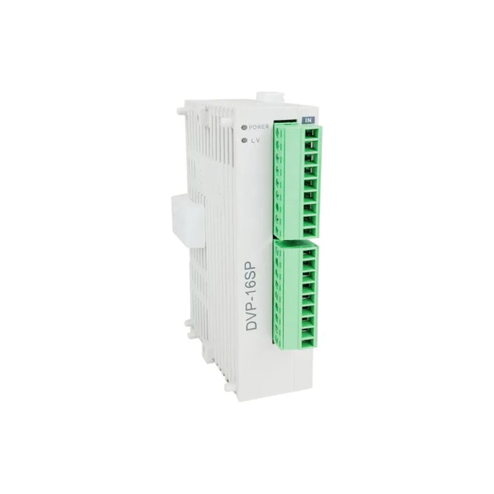 Delta DVP-16SP PLC Module designed for versatile and reliable industrial applications.