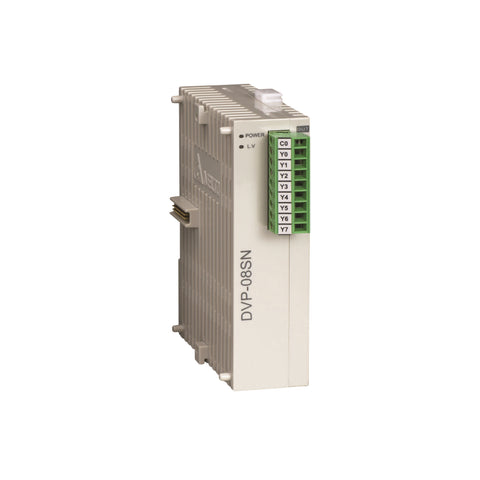 Delta DVP06SN11R PLC Module offers reliable industrial communication and control.