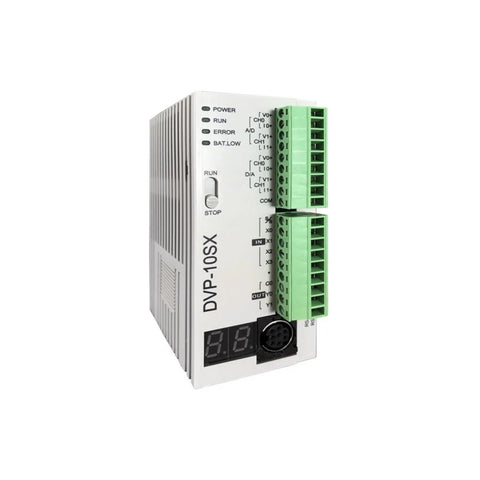 Delta DVP10SX11R PLC Module with reliable control and industrial communication.