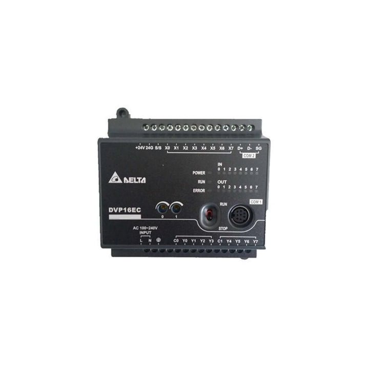 Delta DVP16EC00T3 PLC Module with high-performance control and robust industrial-grade design.