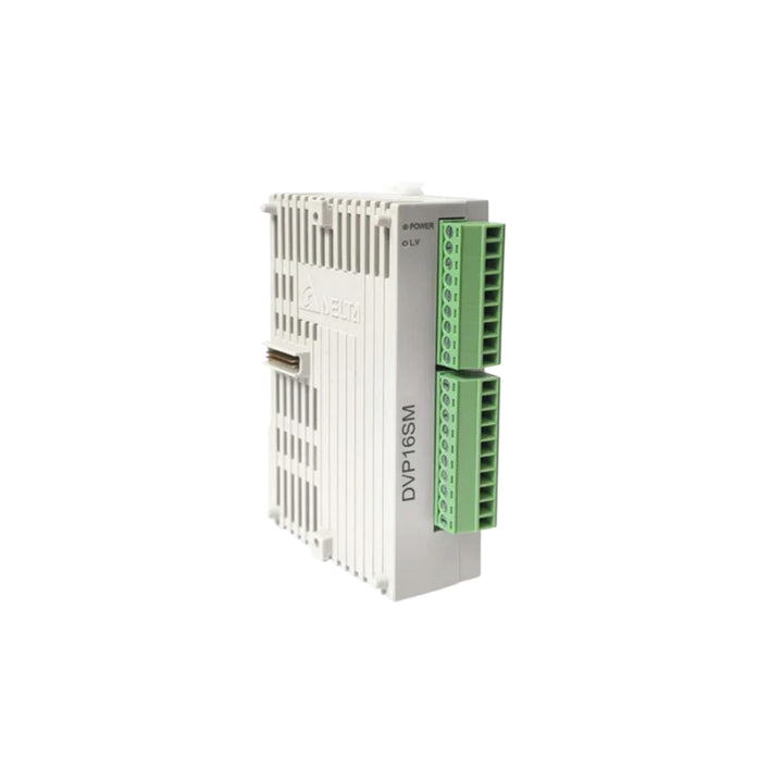 Delta DVP16SM PLC Module with advanced processing for industrial applications.