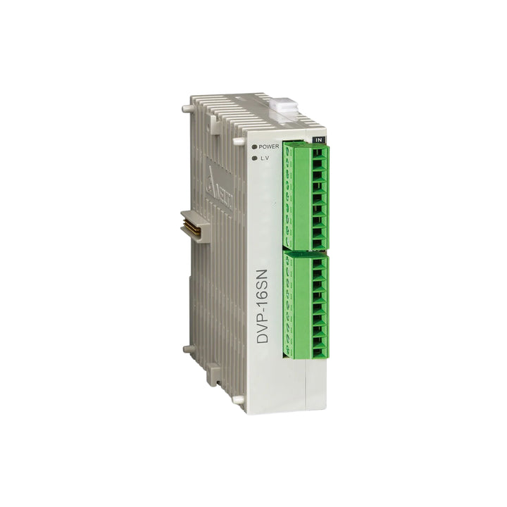 Delta DVP16SN11T PLC Module with robust design for efficient automation tasks.