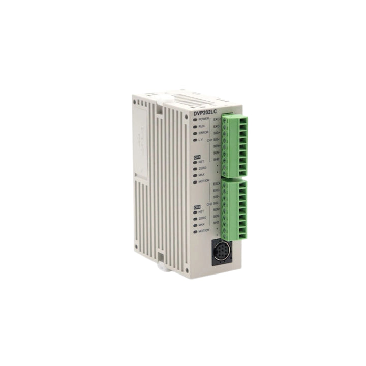 Delta DVP202LC-SL PLC Module offering robust design and efficiency for industrial applications.