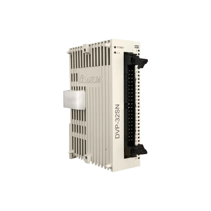 Delta DVP32SN11TN PLC Module with reliable industrial communication and robust design.