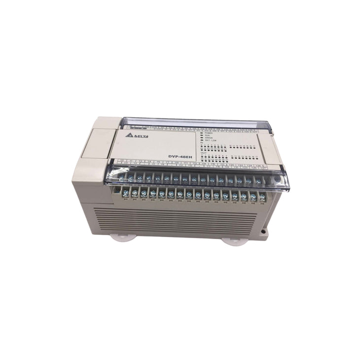 Delta DVP48EH00T3 compact high-performance control PLC Module for industrial automation control systems.