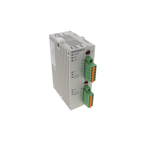 Delta DVPSCM12-SL PLC Module with high-performance control designed for various industrial applications.
