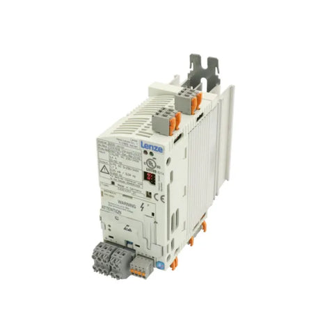 Lenze E82EV251_2C inverter, 0.25 kW, 230 V, compact drive with IP20 protection for OEM systems.
