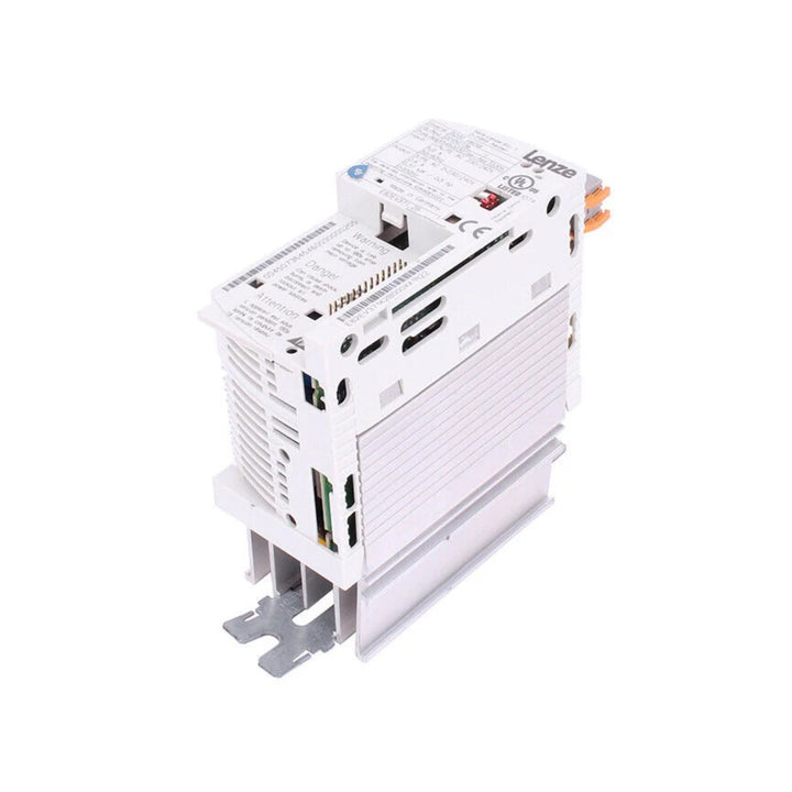 Lenze E82EV371-2B frequency inverter, 0.37 kW, 200–240 V AC input, compact design for precise industrial motor control.