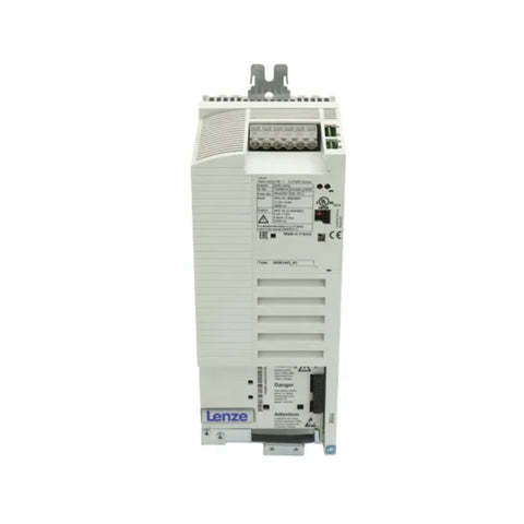 Lenze E82EV402-4C frequency inverter, 4 kW, 400–500 V AC input, compact design for precise industrial motor control.