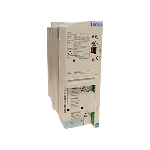 Lenze E82EV751_2C VFD, 0.75 kW, 230 V, 8200 series motor drive for compact automation.