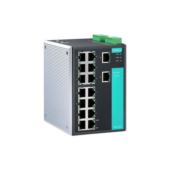 Moxa EDS-516A-MM-SC Industrial Ethernet Switch providing robust and reliable network solutions.