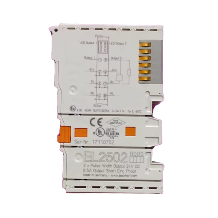 Beckhoff EL2502 digital output terminal, 2-channel, PWM, 24 V DC, EtherCAT