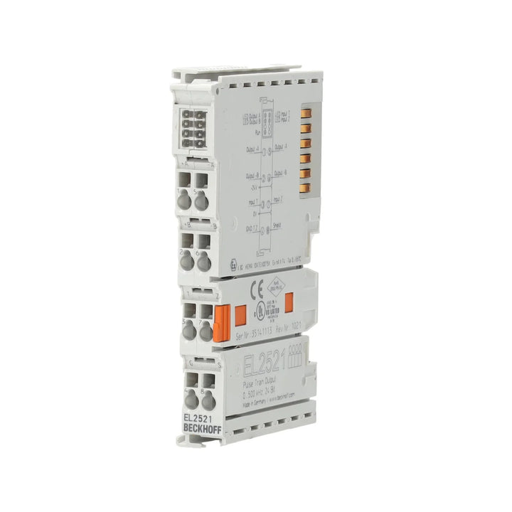 Beckhoff EL2521 1-channel PWM output terminal, 24 V DC, 3 A, for reliable motor and actuator control in automation.