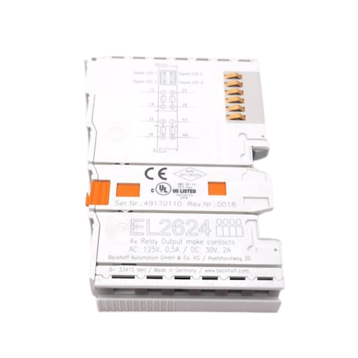 Beckhoff EL2624 4-channel digital output relay terminal, EtherCAT
